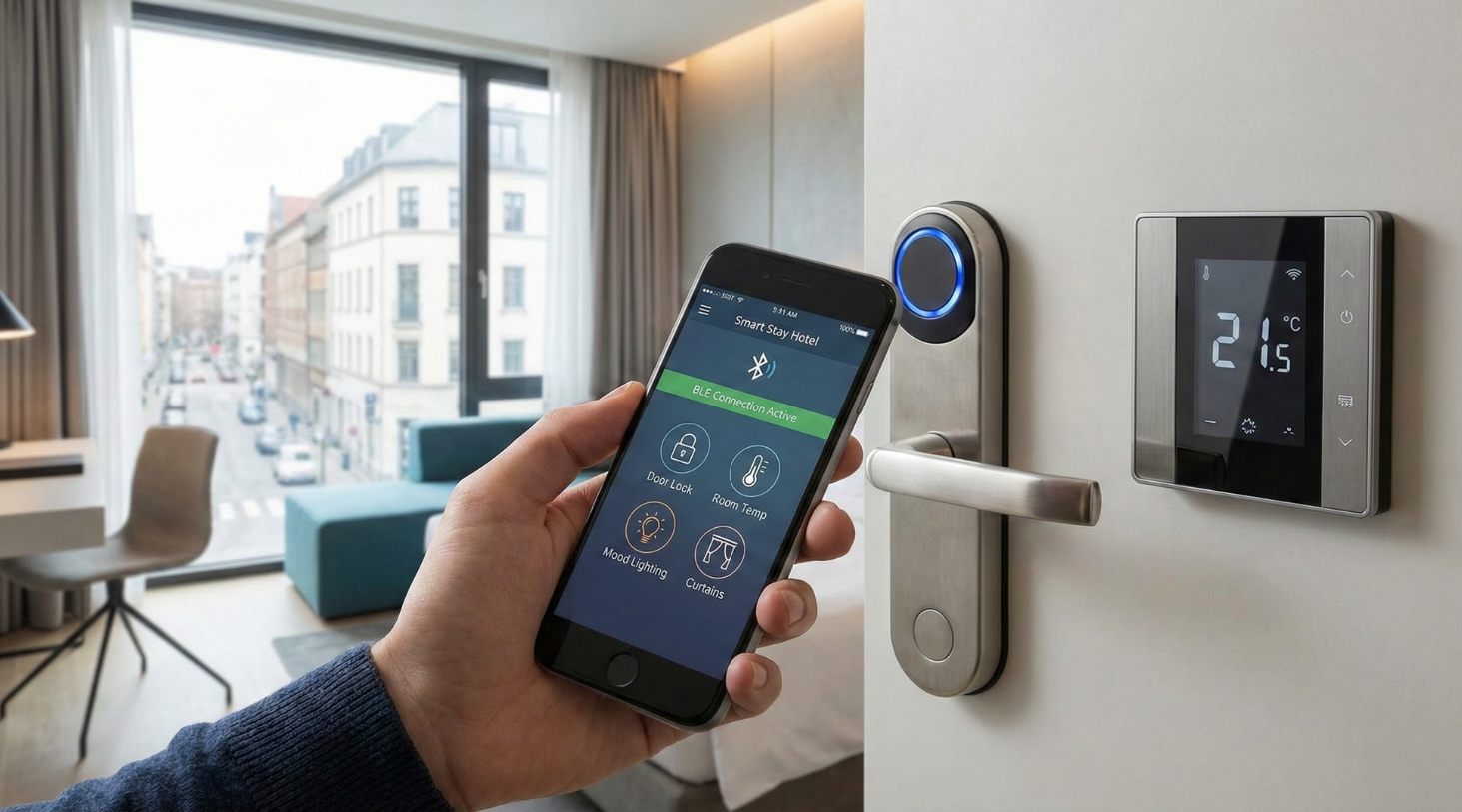 Hotel Automation Software with BLE using smartphone